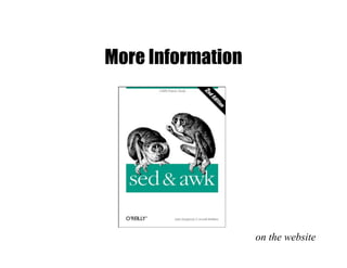 More Information
on the website
 