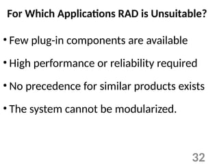 Rad In Sdl RAD(Rapid Application development) SDLC Model | PPTX