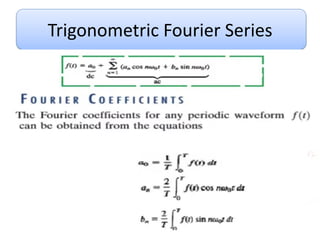 Trigonometric Fourier Series
 