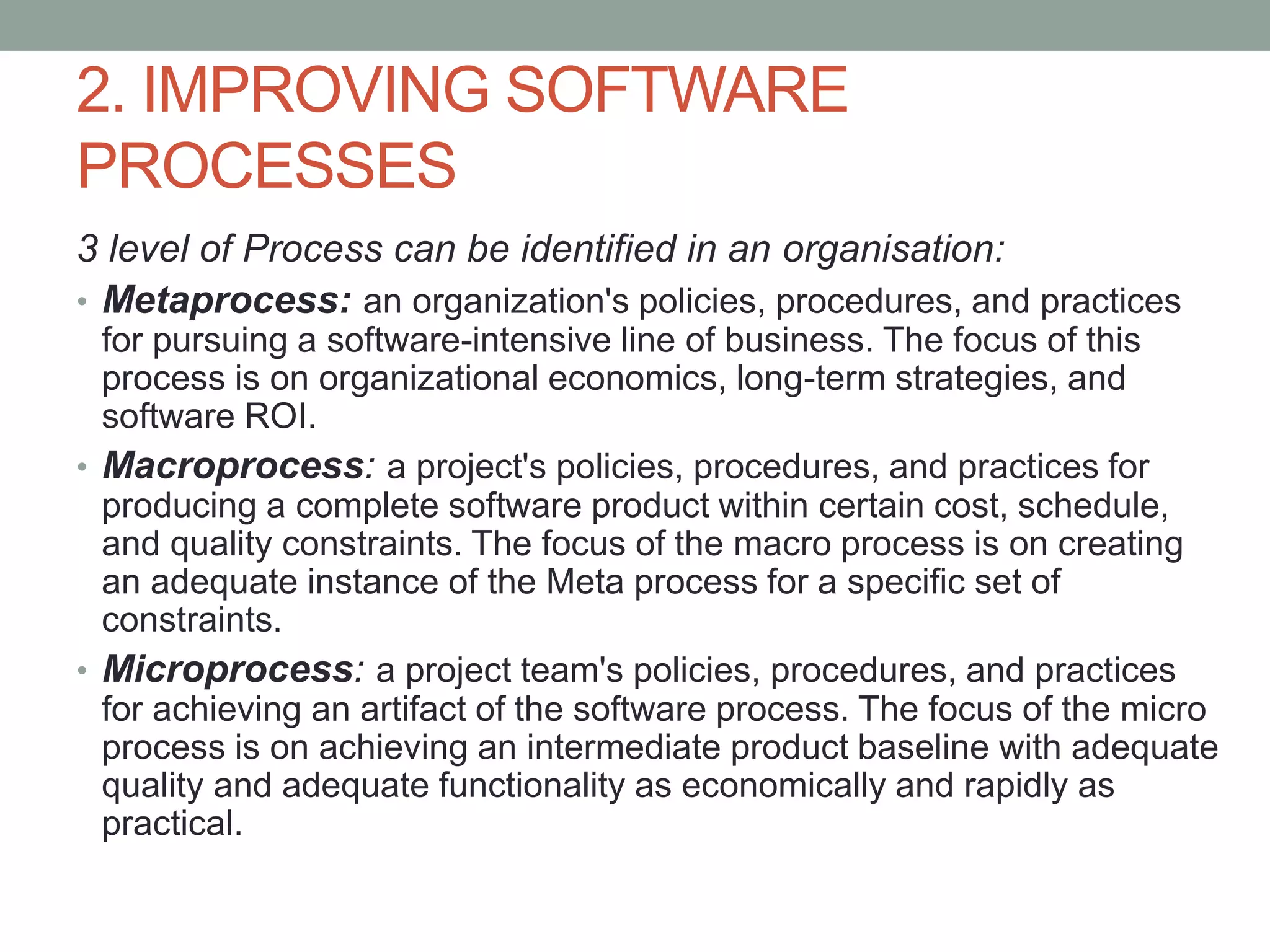 Lect5 improving software economics | PPTX