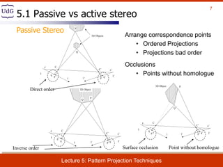 Projection Pattern System Lecture 5 Pattern Projection Techniques | PDF