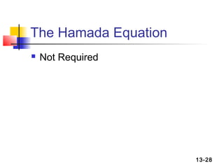 The Hamada Equation
   Not Required




                      13-28
 