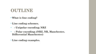 Comprehensive Overview of Line Encoding Techniques in Digital ...