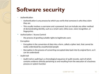 Clientserver Security A client server presentation explain client ...