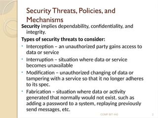 Clientserver Security A client server presentation explain client ...