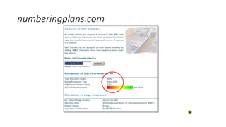 numberingplans.com
 