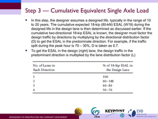 Step 3 — Cumulative Equivalent Single Axle Load ,[object Object],[object Object]