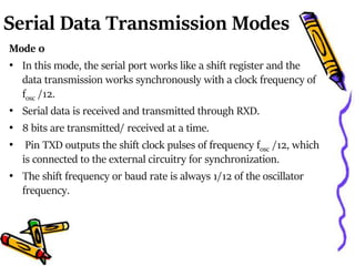 Serial Communication in 8051 | PPTX