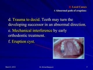 Etiology of Malocclusion II | PDF
