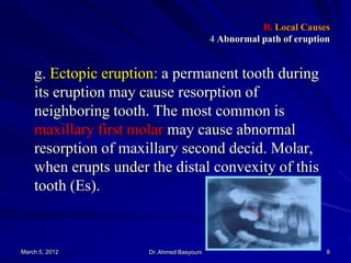 Etiology of Malocclusion II | PDF