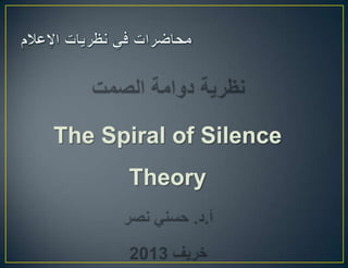 The Spiral of Silence
Theory

 