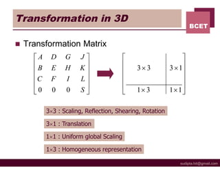 Lect9 transformation3d | PDF