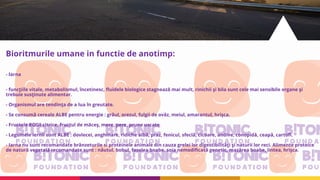 Bioritmurile umane in functie de anotimp:
- Iarna
- funcţiile vitale, metabolismul, încetinesc, fluidele biologice stagnează mai mult, rinichii şi bila sunt cele mai sensibile organe şi
trebuie susţinute alimentar.
- Organismul are tendinţa de a lua în greutate.
- Se consumă cereale ALBE pentru energie : grâul, orezul, fulgii de ovăz, meiul, amarantul, hrişca.
- Fructele ROSII citrice, fructul de măceş, mere, pere, prune uscate
- Legumele iernii sunt ALBE : dovlecei, anghinare, ridiche albă, praz, fenicul, sfeclă, cicoare, andive, conopidă, ceapă, cartofi.
- Iarna nu sunt recomandate brânzeturile si proteinele animale din cauza grelei lor digestibilităţi şi naturii lor reci. Alimente proteice
de natură vegetală recomandate sunt : năutul, bobul, fasolea boabe, soia nemodificată genetic, mazărea boabe, lintea, hrişca.
 