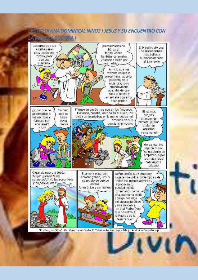 Lectio divina dominical ninos ! jesus y la mujer adultera