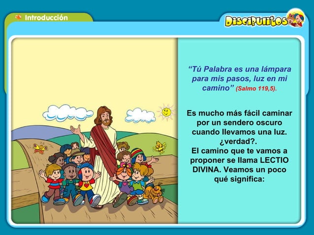 Lectio divina para niños introducción | PPT