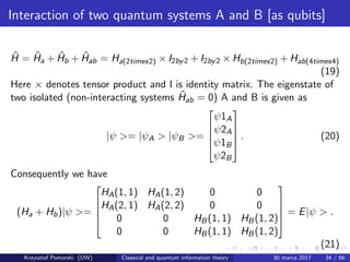 Lecture on classical and quantum information | PDF