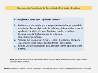 Lecto escritura | PPTX