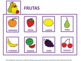 Lectoescritura global mayusculas Tipos de alimentos pptx