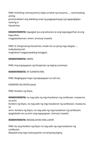 LECTORS AND COMMENTATORS MASS GUIDE IN TAGALOG.docx