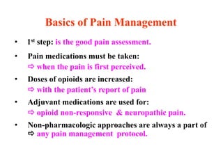 First Step Pain pain mangement Lecture for 3rd year MBBS | PPTX