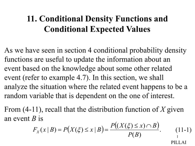 Conditional density function ectr11a.ppt