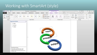 Working with SmartArt (style)