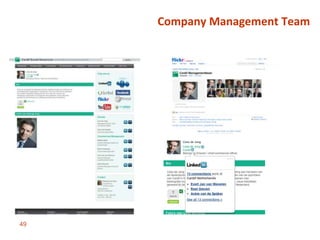 Links De relevantie van Sociale Media op Corporate WebsitesDe corporate website staat niet bekend om het toepassen vannieuwe online middelen zoals sociale media, terwijl veel organisaties wel aanwezig zijn op sociale platformen !Hoe kunnen deze twee elementen van het sociale landschap van organisaties elkaar versterken?	EEN PARADOX !