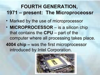 Lectu 3 the computer generations | PPT