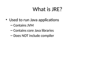 Java Re Eics Comprehensive Overview of Java Architecture and Platform Independence ...