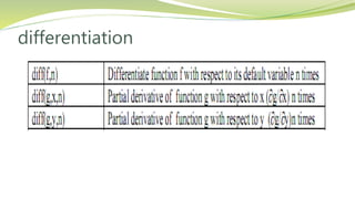 differentiation
 