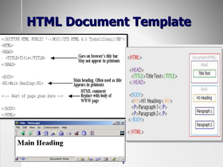 8
HTML Document Template
 