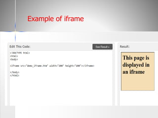 Example of iframe
 