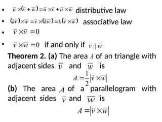 Distributive Triangle Model Vectors and operations on the vectors in engineering math | PPTX