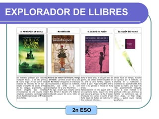 EXPLORADOR DE LLIBRES 2n ESO 