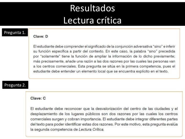 Lectura crítica Ejemplo de preguntas