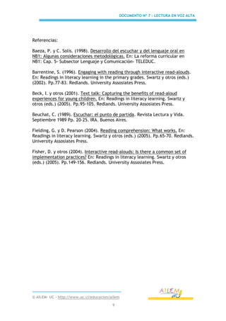 Lectura En Voz Alta
