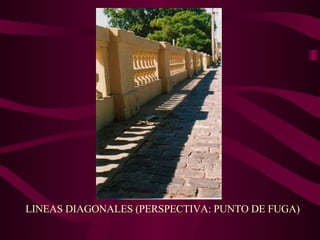 LINEAS DIAGONALES (PERSPECTIVA: PUNTO DE FUGA) 