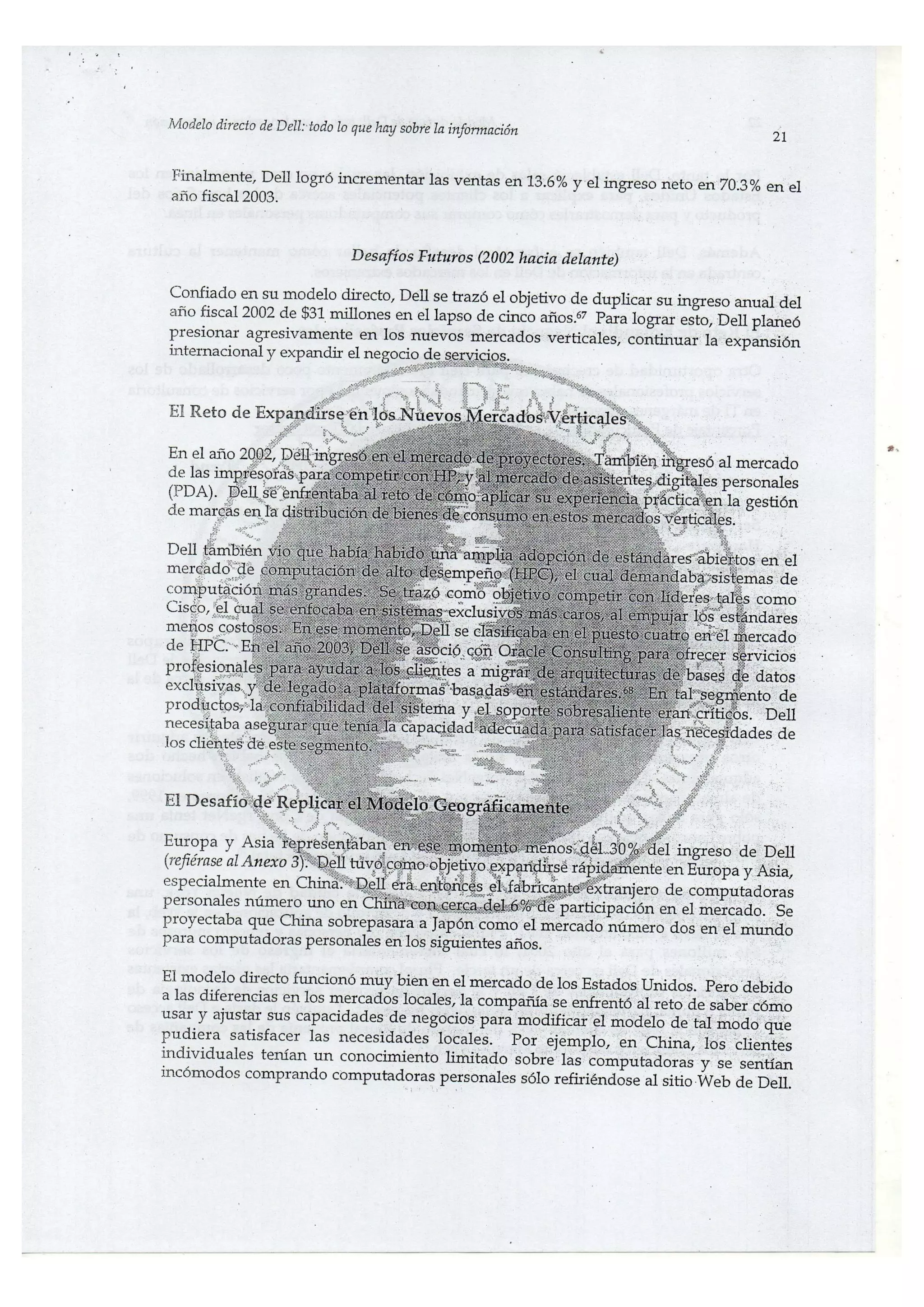 EL MODELO DIRECTO DE DELL: TODO LO QUE HAY SOBRE LA INFORMACION