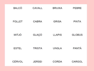 Lectura de bisíl i tri processos lèxics