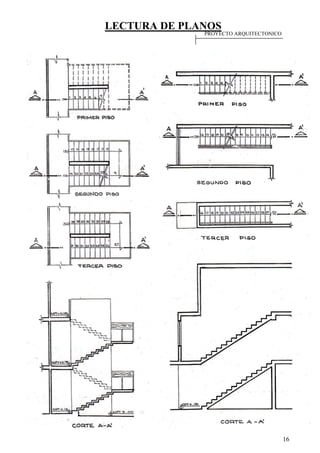 LECTURA DE PLANOS
16
PROYECTO ARQUITECTONICO
 