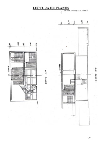 LECTURA DE PLANOS
30
PROYECTO ARQUITECTONICO
 