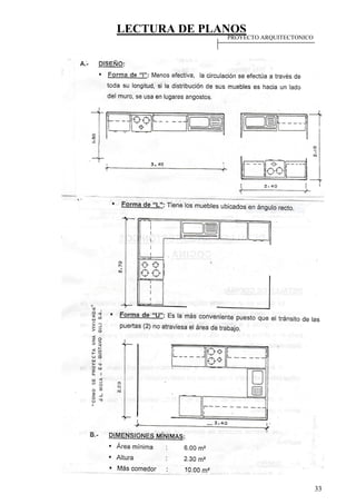 LECTURA DE PLANOS
33
PROYECTO ARQUITECTONICO
 