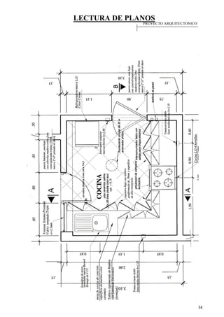 LECTURA DE PLANOS
34
PROYECTO ARQUITECTONICO
 