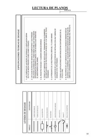 LECTURA DE PLANOS
83
ANEXOS
 