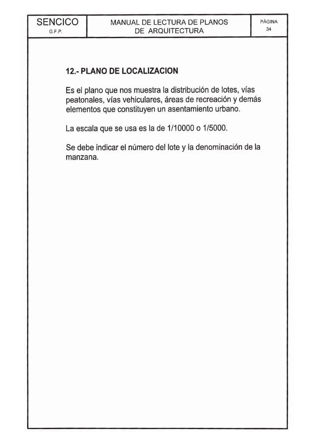 Lectura de planos sencico | PDF