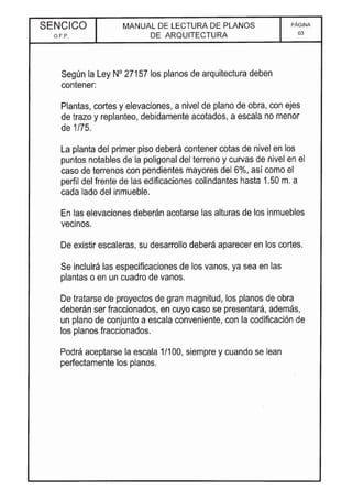 Lectura de planos sencico | PDF