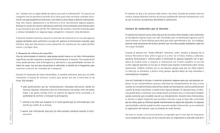 no”; “señalar con un papel dónde les parece que está la información”. Se procura así        El maestro no deja a los alumnos solos frente a las letras. Cuando les enseña a leer los
                                     compartir con los alumnos el sentido de la tarea, pues ellos necesitan entender clara-      invita a realizar distintos intentos de lectura coordinando diversas informaciones a fin
                                     mente con qué propósito se enfrentan a los textos y cómo llegar a obtener información.      de que la lectura no signifique descifrado ni adivinación.
                                     Para ello, hojean rápidamente o se detienen a mirar atentamente algunas páginas.
                                     Realizan la acción de manera individual o colectiva, intercambiando comentarios sobre
                                     lo que les parece que está escrito. Por indicación del maestro, recortan trozos de papel    Lectura de materiales por el docente
                                     y colocan señaladores en algunas hojas; comparten o discuten estas decisiones.
                                                                                                                                 El maestro lee durante varias clases algunos de los textos seleccionados. Estos materiales
                                     El docente también interviene durante la selección del material: lee en voz alta algunos    de divulgación algunas veces han sido concebidos para un destinatario general, por lo
                                     pasajes señalados para confirmar o no que allí aparece la información buscada, para         tanto resultan un tanto difíciles para niños que están aprendiendo a leer. Sin embargo,
                                     informar algo que desconocen o para preguntar las razones por las cuales deciden            generar estas situaciones de lectura permite que los niños puedan abordarlos cada vez
                                     incluir o no algún libro.                                                                   con mayor facilidad.

                                     b. Búsqueda de información específica                                                       Cuando el maestro lee “textos difíciles” interviene antes, durante y después de la
                                     Una vez seleccionado el material, cada equipo puede buscar en un libro informaciones        lectura. Recuerda el tema sobre el que se va a leer; lee el índice, títulos y subtítulos;
                                     específicas que den respuesta a preguntas formuladas por el docente. Con ayuda de los       presenta ilustraciones e informa sobre el contenido de algunos epígrafes con el pro-
                                     niños puede precisar estos interrogantes y adecuarlos a sus posibilidades lectoras. En      pósito de mostrar cómo se organiza la información. Lee el texto completo en voz alta
                                     todos los casos, una vez que encuentran lo solicitado, el adulto lee el fragmento para      y relee algunos párrafos en los que se detiene para realizar comentarios sobre ciertas
                                     confirmar o discutir los resultados de la búsqueda.                                         expresiones. También enfatiza con su voz algunos pasajes para que los niños reparen
                                                                                                                                 en ellos por su relevancia y acelera otros, porque aportan datos ya muy conocidos o
                                     Durante el transcurso de estos intercambios, el maestro interviene para que los niños       excesivamente complejos.
                                     interpreten el sistema de escritura, es decir, para pensar qué dice y cómo dice en las
                                     letras. Por ejemplo:                                                                        Una vez finalizada la lectura, el docente promueve espacios para que sus alumnos ex-
                                                                                                                                 presen lo que comprendieron, procura relacionar las interpretaciones de unos y otros
                                          • pide justificaciones por las interpretaciones realizadas libremente, donde los       cuando son complementarias y discutirlas cuando son discrepantes, solicita justificaciones
DGCyE / Subsecretaría de Educación




                                            alumnos expresan relaciones entre las ilustraciones y los textos, entre las partes   a partir de lo que escucharon y vuelve a leer algunos pasajes. En algunos casos, la relec-




                                                                                                                                                                                                                              La lectura en la alfabetización inicial
                                            leídas y las partes escritas, entre los indicios de algunas letras conocidas y la    tura puede llevar a confirmar una interpretación y rechazar otra, en otras oportunidades
                                            posibilidad de verificar o rechazar la anticipación;                                 puede concluirse que es posible más de una interpretación. Durante estos intercambios,
                                                                                                                                 se detiene en algún fragmento que considera relevante o que no haya sido comentado
                                         • solicita a los niños que busquen en el texto aquello que ha informado que está        por los niños, pues su relectura puede transformarlo en objeto de discusión. En algunas
                                           escrito por medio de su lectura;                                                      oportunidades, además, puede resultar necesario ampliar información, ya sea mediante
                                                                                                                                 la explicación del maestro o por la consulta de otras fuentes.
                                         • aporta más información para que los niños puedan coordinar durante la inter-
                                            pretación.                                                                           Tal como le sucede a los buenos lectores, es esperable que en este tipo de situaciones
                                                                                                                                 no se comprenda todo lo que se lee o escucha leer. Lo importante es entender más de lo

32                                                                                                                                                                                                                            33
 