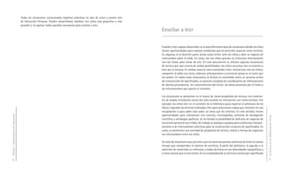 Todas las situaciones comunicadas registran prácticas en sala de cinco y primer año
                                     de Educación Primaria. Pueden desarrollarse también con niños más pequeños o más
                                     grandes y no agotan todas aquellas necesarias para enseñar a leer.
                                                                                                                           Enseñar a leer


                                                                                                                           Enseñar a leer supone desarrollar en el aula diferentes tipos de situaciones donde los niños
                                                                                                                           tienen oportunidades para resolver problemas que les permiten avanzar como lectores.
                                                                                                                           En algunas, es el docente quien actúa como lector ante los niños y abre un espacio de
                                                                                                                           intercambio sobre lo leído. En otras, son los niños quienes se enfrentan directamente
                                                                                                                           con los textos para tratar de leer. En este documento se ofrecen algunas situaciones
                                                                                                                           de lectura que dan cuenta de ambas posibilidades: los niños escuchan leer al maestro y
                                                                                                                           leen por sí mismos. En ambos casos se está enseñando a leer, interactuar con los textos,
                                                                                                                           compartir lo leído con otros, elaborar anticipaciones y encontrar pistas en el texto que
                                                                                                                           las avalen. En todas estas situaciones, la lectura es concebida como un proceso activo
                                                                                                                           de construcción de significados, un proceso complejo de coordinación de informaciones
                                                                                                                           de diversa procedencia: los conocimientos del lector, los datos provistos por el texto y
                                                                                                                           las informaciones que aporta el contexto.

                                                                                                                           Las situaciones se presentan en el marco de claros propósitos de lectura, con materia-
                                                                                                                           les de amplia circulación social (no sólo escolar) en interacción con otros lectores. Por
                                                                                                                           ejemplo, los niños leen en el contexto de la biblioteca para registrar el préstamo de los
                                                                                                                           libros o agendar las lecturas realizadas, leen para seleccionar coplas que incluirán en una
                                                                                                                           recopilación o para saber más sobre un tema que les interesa. En este sentido, tienen
                                                                                                                           oportunidades para interactuar con cuentos, enciclopedias, artículos de divulgación
DGCyE / Subsecretaría de Educación




                                                                                                                                                                                                                          La lectura en la alfabetización inicial
                                                                                                                           científica y antologías poéticas. Se les brinda la posibilidad de disfrutar de espacios de
                                                                                                                           encuentro personal con el libro, de trabajo en parejas o equipos para confrontar interpre-
                                                                                                                           taciones y de intercambios colectivos para la construcción conjunta de significados. En
                                                                                                                           suma, se presentan una variedad de propósitos de lectura, textos y formas de organizar
                                                                                                                           los intercambios entre los niños.

                                                                                                                           Se trata de situaciones que permiten que los alumnos asuman prácticas de lector al mismo
                                                                                                                           tiempo que comprenden el sistema de escritura. A partir del préstamo, la agenda o la
                                                                                                                           selección de materiales se enfrentan a todas las letras en sus diversidades tipográficas y
                                                                                                                           a otras marcas que no son letras. En la complejidad de la escritura construyen significado

      8                                                                                                                                                                                                                          9
 