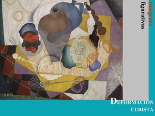 Imágenes
figurativas
DEFORMACIÓN
CUBISTA
 