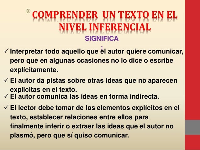 preguntas inferenciales en un texto lectura inferencial preguntas inferenciales en un texto lectura inferencial
